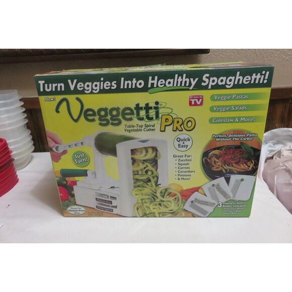 AS SEEN ON TV VEGGETTI PRO TABLETOP SPIRALIZER VEGGIE CUTTER - Picture 1 of 4